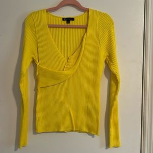 INC International Concepts Fashion Sweater, Yellow, XL, Like New